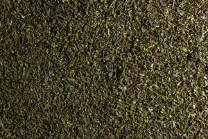 Dry Aromatic Herbs and Flavorful Spices Mix. A Culinary Canvas of Aroma Herb Seasoning. Textured Background for Gourmet Cooking. The Harmonious Combination of Dried Herbs and Spices - Top View photo