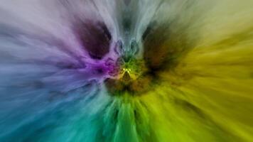 A colorful abstract image of a flower video