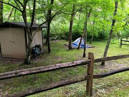 bicycle, touring, camping, bike path, river, tunnel, bridge, tent photo