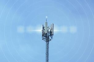 Connecting, communicating, and exchanging with global network cloud data internet technology. Using wireless data with high-speed technology for economic, scientific, and financial development. photo