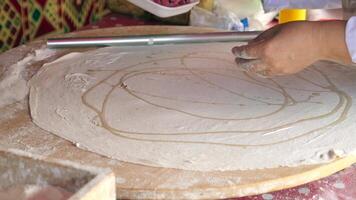 Artisan Handcrafting of Traditional Flatbread Dough for Authentic Culinary Experiences video