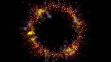 a bright magical flash resembles multi-colored and fiery fireworks video