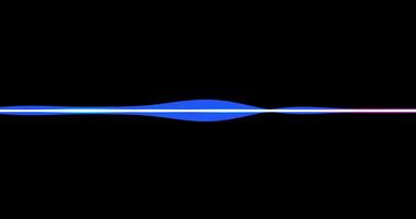 audio forma de onda som visualização. desatado ciclo som aceno, em transparente fundo com alfa fosco video