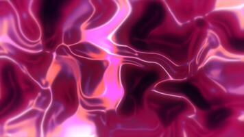 abstract pink and red liquid flowing in a pattern video