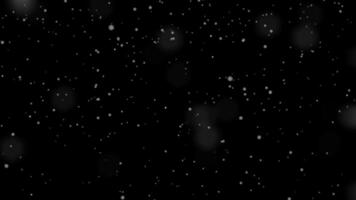 Snowflakes falling. Seamless loop animation, alpha channel video