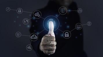 Digital transformation change management, internet of things. New technology bigdata and business process strategy, customer service management, cloud computing, smart industry. photo