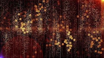 Backgrounds with geometric animated graphics in the form of brown and yellow rectangles video