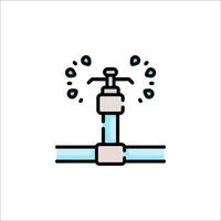 Water tap icon illustration vector