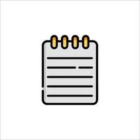 Notebook icon illustration vector