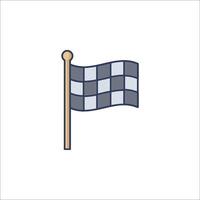 A racing flag icon on a white background vector