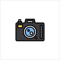 A camera icon on a white background vector