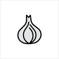 A garlic bulb icon on a white background vector