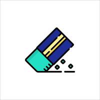 A credit card icon on a white background vector