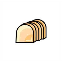 A slice of bread icon on a white background vector