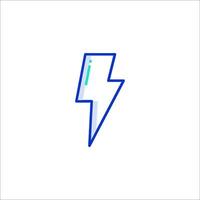 A lightning bolt icon on a white background vector