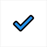 Check mark icon vector
