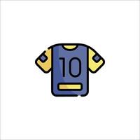 A shirt with the number 10 on it vector