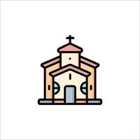 Church icon illustration vector