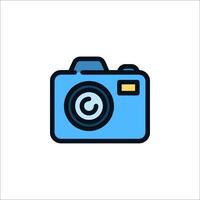 A camera icon on a white background vector
