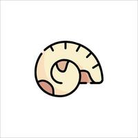 A snail icon on a white background vector