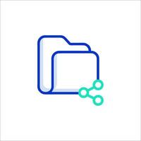 File folder icon illustration vector