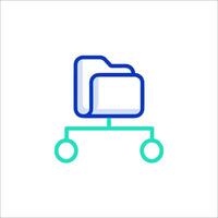 A file folder icon on a white background vector