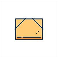 A house icon with a window and a door vector