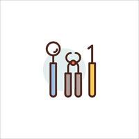 A line drawing of a toothbrush and toothpaste vector
