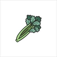 A celery leaf icon on a white background vector