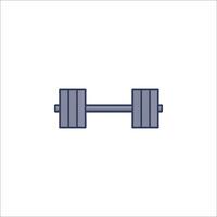 A barbell icon on a white background vector