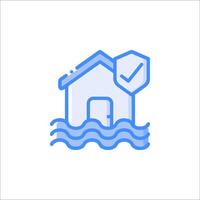 A house with a check mark on it and a wave vector