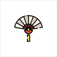 A fan with a key icon vector