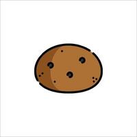 A cookie icon on a white background vector