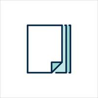 A book icon on a white background vector