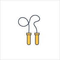 Jump rope icon isolated on white background jump rope icon illustration vector