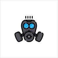 A gas mask icon on a white background vector