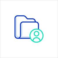 File folder icon vector