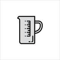A measuring cup icon on a white background vector