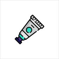 A tube of toothpaste icon on a white background vector