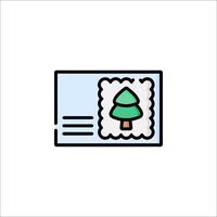 A christmas tree on a piece of paper vector