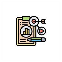 A clipboard with a pencil and a pen on it vector