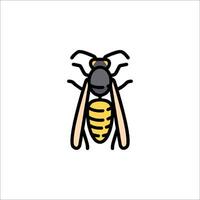 A wasp icon on a white background vector