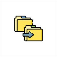 File folder icon vector