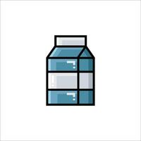 A milk bottle icon on a white background vector