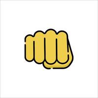 A fist icon on a white background vector