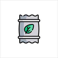 A barrel with a leaf on it vector