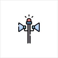 A light bulb with a light bulb icon vector