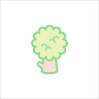A green and pink tree icon on a white background vector