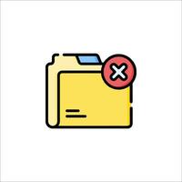 File folder icon illustration vector