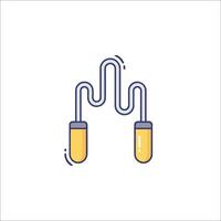 A pair of ear plugs with wires coming out of them vector